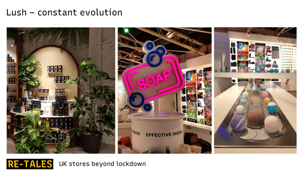 Lush's store refresh shows constant evolution, bringing newness and remarkability
